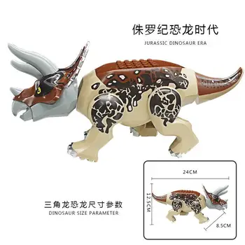 Pre Stvoriteľa Jurský Dinosaurov Veľké Triceratops Dinosaurov Deti Darčeky Tehly Hračky A Záľuby Stavebné Bloky Veľké Veľkosti Jurský Park