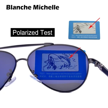 Blanche Michelle Pilot Polarizované slnečné Okuliare Mužov 2020 Značky Zrkadlo Slnečné Okuliare Jazdy UV400 Zliatiny Gafas De Sol Oculos S Box