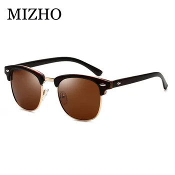 MIZHO Klasické Polarizované slnečné Okuliare Mužov Retro Značka Dizajnér Vysoko Kvalitné Ženy Slnečné Okuliare Žena Muž Módne Slnečné okuliare, Zrkadlo