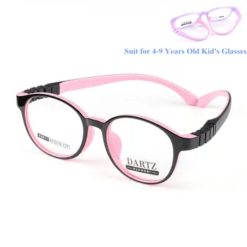 4-9 rokov staré Deti Okuliare Kolo TR90 Predpis Okuliare Krátkozrakosť Deti Silikónové Gumy Cat Eye Girl Pink Predstavenie