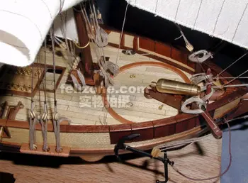 Rozsahu 1/55 Francúzsko Klasický model lode Le Hussard 1848 vojnová loď drevený model auta