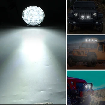 1/2ks 140W 6000K 14000LM Kruhové Vodotesný LED Pracovné Svetlo Reflektorov, Žiarovky Svetlometu pre Off-Road Suv Loď 4X4 Jeep Nákladných Automobilov