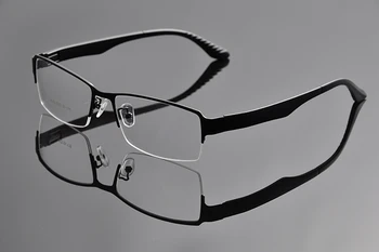 Okuliare Rámy Mužov Super Veľké Široké Nadrozmerné Pol-Rim Kovové Business Okuliare Rámy 58-18-138mm Oculos De Grau EV0934-1
