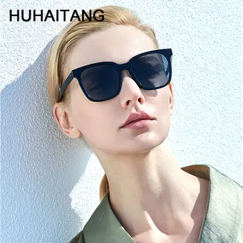 HUHAITANG Luxusné Značky Polarizované Ženy slnečné Okuliare Mužov Dizajnér Námestie Nadmerné Slnečné Okuliare Dámske Kvalitné Vonkajšie Slnečné okuliare