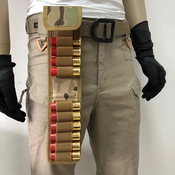 16 Škrupiny Airsoft Puška taktické lovecká brokovnica tašky zadok kazety, elastickej tkaniny shell držiteľ taška strelivo odnosné tašky