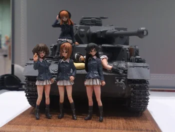 1/35 Dievčatá Ankou tím Nastaviť nemáte tank Historické hračky Živice Model Miniatúrne Auta unassembly Nevyfarbené
