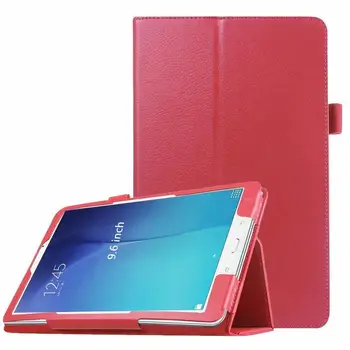 Premium Vegánska PU Kožené puzdro pre Samsung Galaxy Tab E 9.6