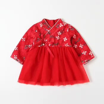Dievčatá Šaty Jeseň Japonskom Štýle Tlače, Baby, Dievčatá Šaty pre Deti Deti Oblečenie s Veľkou Luk 0-3Y
