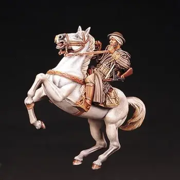 1/35 francúzskej Koloniálnej Jazdectvo bojovník s koňom hračka Živice Model Miniatúrne Auta unassembly Nevyfarbené