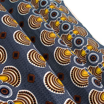 Najnovšie Afrike Vytlačené Batik Textílie Naozajstný Vosk Patchwork Polyester Tissu Pre Ženy Šaty Robiť Plavidlá DIY Ankara Materiál