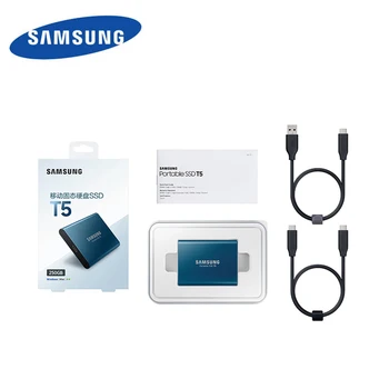SAMSUNG SSD Externé T5 250GB Disco Duro Extemo SSD 500gb (Solid State Drive) HD Pevný Disk 1 TB Portable ssd Pre Desktop, Notebook