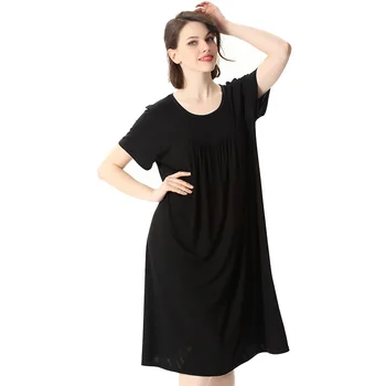 Ženské Nightgowns Lete Bavlna Plus Veľkosť Voľné Mäkké Nightdress Domáce Oblečenie Príčinné Sleepwear Nočné Košele 6XL spodná Bielizeň