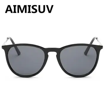 AIMISUV klasické hranaté Okuliare Mužov Retro Hliníkové slnečné Okuliare Gafas De Sol UV400 Retro Okuliare pre Ženy