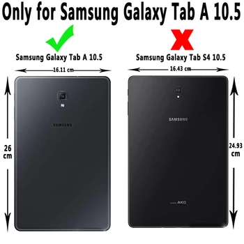 Podsvietená Klávesnica obal Pre Samsung Galaxy Tab 10,5 2018 SM-T590 SM-T595 T590 T595 Tablet Slim Kožený Kryt Bluetooth Klávesnica