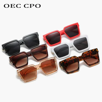 OEC CPO Námestie slnečné Okuliare Ženy Veľký Rám Značky Vintage Dizajnér Luxusné Módne Trendy Obľúbené Slnečné Okuliare pánske slnečné Okuliare UV