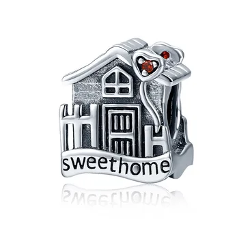 DISINIYA Módy Nové Originálne 925 Sterling Silver Sweet Home Loft Villa Charms nosenie Náramkov DIY Jemné Šperky ZSCC28416