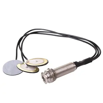 Piezoelektrické Kontakt Mikrofón, 3 Snímače Snímače s end pin konektor pre Kalimba
