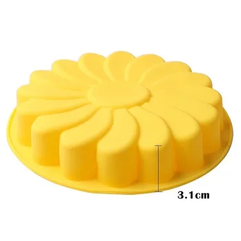 Silikónové Tortu Formy Jeden Kvet, DIY Piecť Tortu Pan Sun Flower Jelly Formy FDA Kvality H065