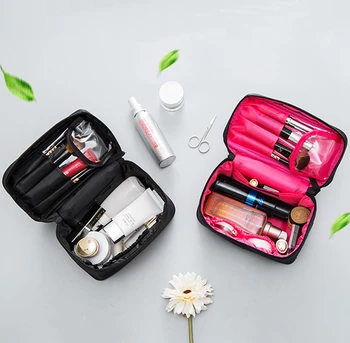 Ženy Cestovanie Make-Up Taška Profesionálne Zips Kozmetická Taštička Tvoria Kúpeľom Organizátor Odkladacie Puzdro Toaletná Umývanie Krásu Kit Vaňa Box