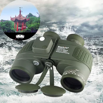 Boshile Ďalekohľad 10X50 Nepremokavé Morských Ďalekohľady Vodotesný Digitálny Kompas Poľovnícky Ďalekohľad, Vysoko výkonné Cžv nočné videnie